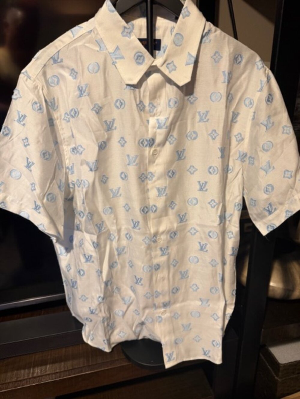 Louis Vuitton Mens S/S Button Down New  With Tags